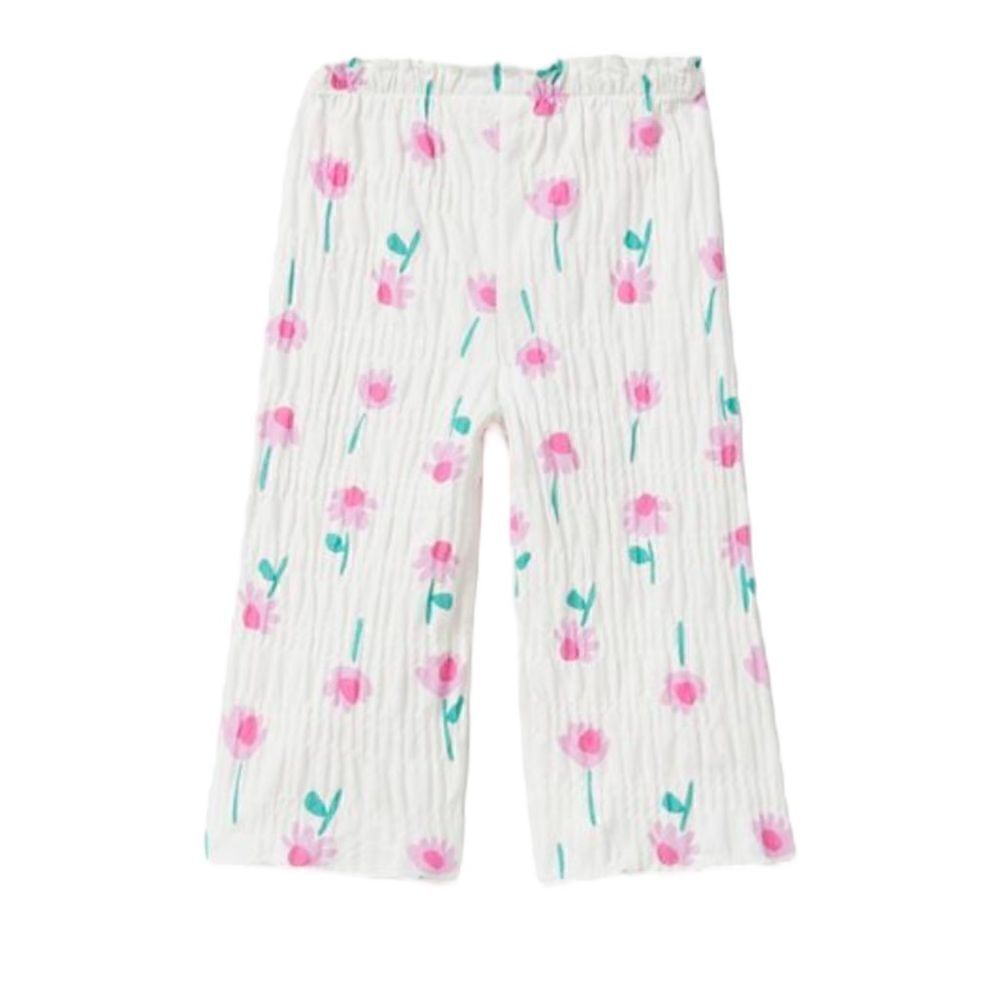 ZARA Kids | White | FLUID TEXTURED PANTS - Picture 2 of 4